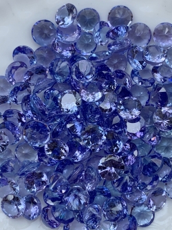 แทนซาไนท์กลม 4.0 มม. 1 กะรัต