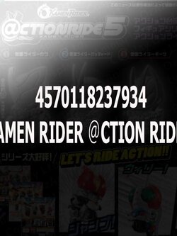 <Preorderปิดรับวันที่ 5/11/2025 >เปิดรับPreorder มีค่ามัดจำ100 บาท KAMEN RIDER ＠CTION RIDE 5 ได้ครบ 4 แบบ