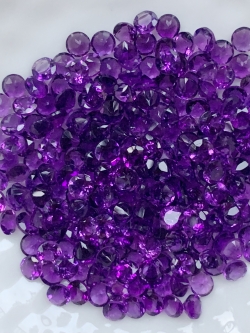 อเมทิสกลม 3.0 มม. 5 กะรัต