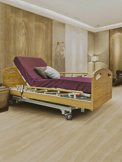 ชุดเตียงผู้ป่วยปรับไฟฟ้า 4 ฟังก์ชั่น KS-888 ปรับเตียงต่ำสุด 28 ซม. มีแบตเตอรี่สำรองไฟ + พร้อมที่นอนเพื่อสุขภาพ MEMORY FOAM หนา 10 ซม. + ชุดผ้าปูที่นอน + ผ้ายางกันเปื้อน