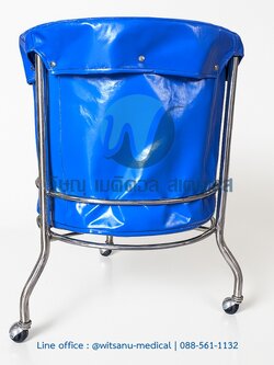 รถเข็นสแตนเลส พร้อมผ้าใบ