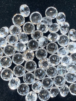 ไวท์โทปาสกลม 5.0 มม. 5 กะรัต