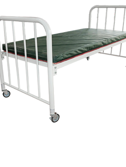 เตียงซิมมอนส์ เตียงพยาบาล (เหล็กพ่นสี) หัว-ท้ายลูกกรง + พร้อมฟูกที่นอน รหัส PP013