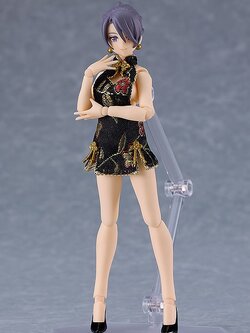 <Preorderถึง 17/11/2023>🔔เปิดรับPreorder มัดจำ 500 บาท figma Female Body (Mika) with Mini Skirt Chinese Dress Outfit (Black) (PVC Figure)
