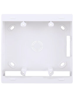 HACO กล่องพลาสติกแบบลอยสำหรับหน้ากาก 4,6 ช่อง (W120xL120xD35mm.) AP-B006