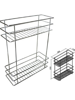 DONMARK ชั้นวางของสแตนเลส 300x115x370 mm. D203