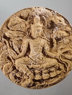 รหัสสินค้า จตุคามรามเทพ 126 จตุคามรามเทพ รุ่นมหาปาฏิหาริย์มั่งมีทรัพย์ เนื้อไม้