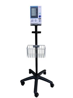 เครื่องวัดความดันโลหิตอัตโนมัติ OMRON รุ่น HEM-907 + พร้อมรถเข็นขาตั้งครบชุด และอุปกรณ์ประกอบการใช้งาน