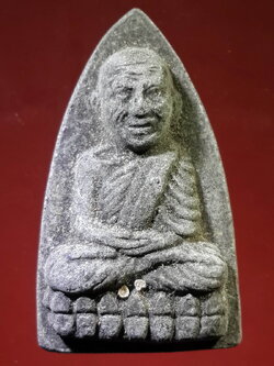 รหัสสินค้า หลวงปู่ทวด วัดต่างๆ 145 หลวงปู่ทวด วัดช้างให้ จ.ปัตตานี ไม่ทราบปีที่สร้าง เนื้อผงใบลาน หลังตัวหนังสือนูน