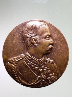 Antig LSD 067 เหรียญพระจุลจอมเกล้าเจ้าอยู่หัวรัชกาลที่ 5 วัดกลาง (เก่า) จังหวัดสุราษฎร์ธานี รุ่นฉลองซุ้มประตูปิยะสุวรรณนะรังษี สร้างปี 2558