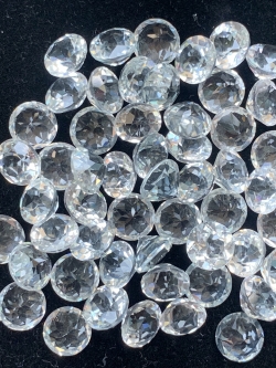 ไวท์โทปาสกลม 6 มม. 5 กะรัต