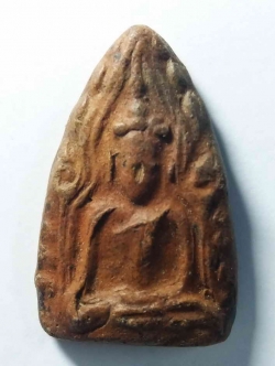 รหัสสินค้า พระไม่ทราบที่ 082 พระขุนแผนเนื้อดินเผา ไม่ทราบที่ น่าจะเป็นพระเกจิยุคเก่าสร้าง