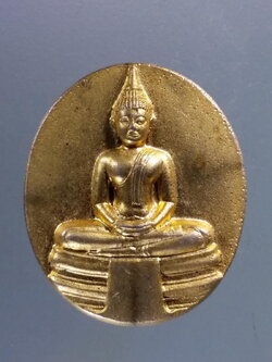 Antig Pim 204 เหรียญกะไหล่ทองพ่นทราย หลวงพ่อโสธร วัดโสธรวรารามวรวิหาร จังหวัดฉะเชิงเทรา สร้างปี 2546
