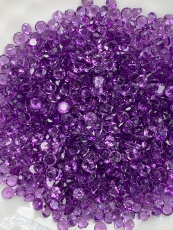 อเมทิสกลม 2.3 มม. 5 กะรัต