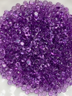Amethyst อเมทิสกลม 2.0 มม. 5 กะรัต