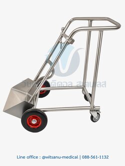 รถเข็นถังออกซิเจน 6 คิว 4 ล้อ