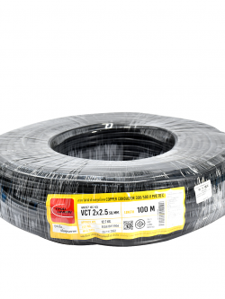 TUW สายไฟฟ้า VCT 2x2.5 sq.mm. (100ม.)