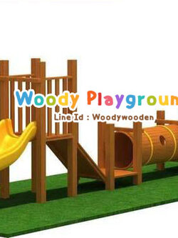 เครื่องเล่นสนามไม้ ชุดสามสหาย