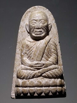 รหัสสินค้า หลวงปู่ทวด วัดต่างๆ 340 หลวงปู่ทวด ออกวัดหนองว่านเหลือง จังหวัดฉะเชิงเทรา พิมพ์เตารีดหัวมน สร้างปี 2552