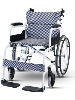 รถเข็นอลูมินัมอัลลอยด์โซม่า รุ่น SOMA 105 (SM-150.5 F22) สีดำ (WheelChair SOMA 150.5 F22 Black) ล้อหลังใหญ่ น้ำหนักเบา พกพาสะดวก ของแท้ รับประกันศูนย์ไทย 1 ปี