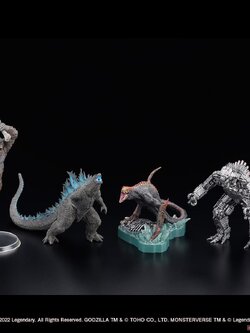 <Preorderถึง 12/2/2022 >เปิดรับPreorder มัดจำ 400 บาท Hyper Modeling Series Godzilla vs. Kong (2021) (Set of 4) (Completed)