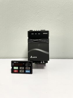 Delta Inverter VFD007E21A 1HP 0.75kW (Input 220V 1-Phase Output 220V 3-Phase )