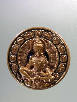 Antig Pim 342 เหรียญทองแดงลงยา พระเทวราชโพธิสัตว์จตุคามรามเทพ - พระพิฆเณศวรเทพเจ้าแห่งความสำเร็จ รุ่น มงคลทรัพย์แสนล้าน