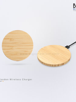 Wireless Charger แท่นวางโทรศัพท์แบบไม้