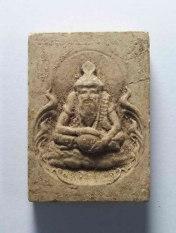 รหัสสินค้า พระไม่ทราบที่ 074 พระฤาษีเนื้อผง หลังเรียบ ไม่ทราบที่