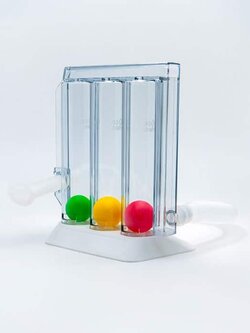 อุปกรณ์บริหารปอด ( Triflow / Incentive Spirometer) ผลิตโดย CA-MI S.R.L. ประเทศอิตาลี