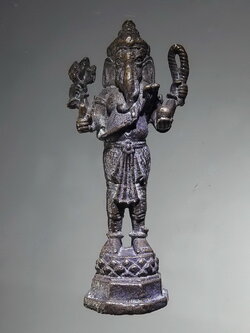 รหัสสินค้า พระกริ่ง พระหล่อ 837 รูปหล่อโบราณ เนื้อทองเหลืองเก่า หล่อตัน พระพิฆเณศวร เทพเจ้าแห่งความสำเร็จ เทพแห่งศาสนาฮินดู