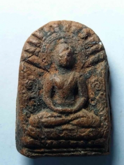 รหัสสินค้า พระเนื้อดิน เนื้อผง เนื้อว่าน 338 พระซุ้มกอเนื้อดินเผา ครูบาเทือง วัดบ้านเด่น จังหวัดเชียงใหม่ สร้างปี 2540