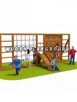 ปีนป่ายสไลเดอร์ไม้