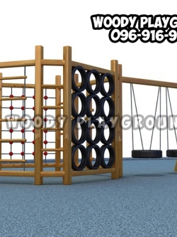 ปีนป่ายไม้แปดเหลี่ยม