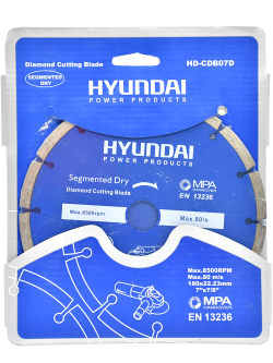 HYUNDAIใบตัดคอนกรีต ใบตัดแห้ง 7" HD-PT-CDB07D