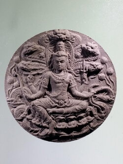 รหัสสินค้า จตุคามรามเทพ 785 จตุคามรามเทพ รุ่นมหาปาฏิหาริย์มั่งมีทรัพย์ เนื้อว่านดำ ขนาด 5.6 cm