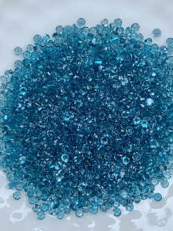 Londonblue topaz ลอนดอนบลูโทปาสกลม 1.5 มม. 1 กะรัต