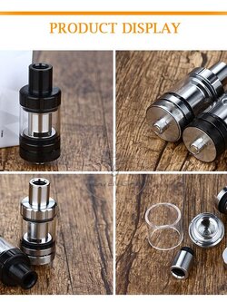 แก้วอะไหล่ ไม่มีอะตอม Glass Tube for PICO 75 w Melo 3 Mini 22mm 2ml