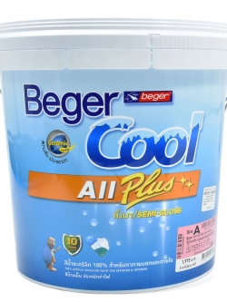 BEGER คูล ออลพลัส กึ่งเงา สีน้ำอะครีลิกกึ่งเงา เบส A (NEW)