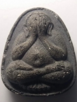 รหัสสินค้า พระปิดตา ทั่วไป 100 พระปิดตาเนื้อผงใบลาน หลวงพ่อมาลัย วัดบางหญ้าแพรก จังหวัดสมุทรสาคร