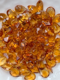 ซิทรินเข้มหยดน้ำ 7X5 มม. 5 กะรัต