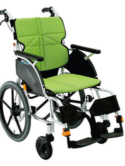 รถเข็นแบรนด์ญี่ปุ่น Matsunaga Wheelchair (車いす) รุ่น NEXT-21B ดีไซน์สวย พนักพิงปรับระดับได้ พกพาสะดวก ฟังก์ชั่นพื้นฐาน