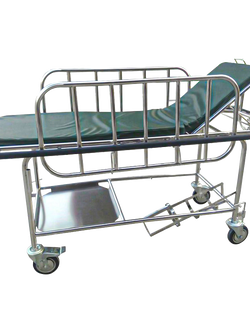 รถเข็นเปลหาม รถเข็นนอนเคลื่อนย้ายผู้ป่วย สแตนเลส PP035 (STRETCHER)