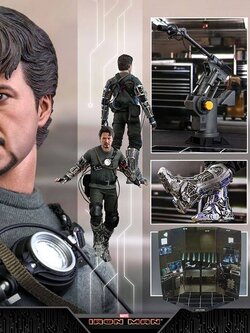 เปิดรับPreorder มัดจำ 4925 บาท Hot Toys: MMS582 1/6 Tony Stark: Iron Man (Mech Test Version) 1/6 Scale (Delxue)