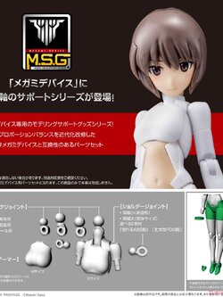 เปิดรับPreorder มัดจำ 100 บาท Megami Device M.S.G 01 Tops Set White (Plastic model)