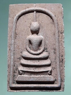 รหัสสินค้า พระสมเด็จ วัดต่างๆ 1313 พระสมเด็จพิมพ์เกศทะลุซุ้ม ด้านหลังมีชื่อย่อวัด ว.ร.ม.