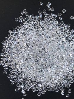 White topaz ไวท์โทปาสกลม 1.9 มม. 5 กะรัต