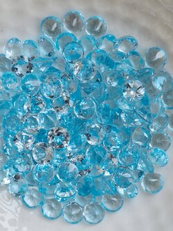 พลอยบลูโทปาสกลม 5.0 มม. 5 กะรัต