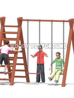 ปีนป่ายชิงช้าไม้