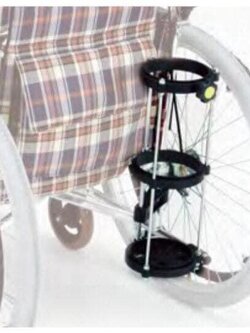 อุปกรณ์ใส่ถังออกซิเจนบนรถเข็นวีลแชร์